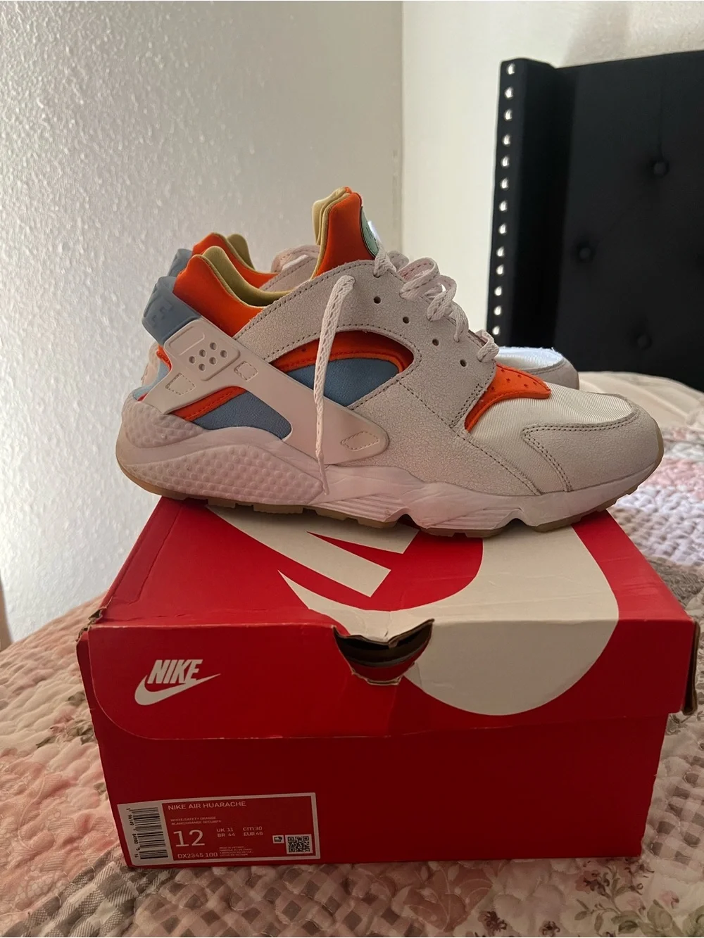 Nike Air Huarache 'White Safety Orange'